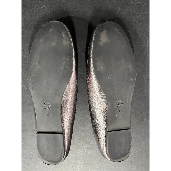 BCBGeneration Geremia Leather Calf Ballet Flats Gunmetal Size 6 - Picture 8 of 12